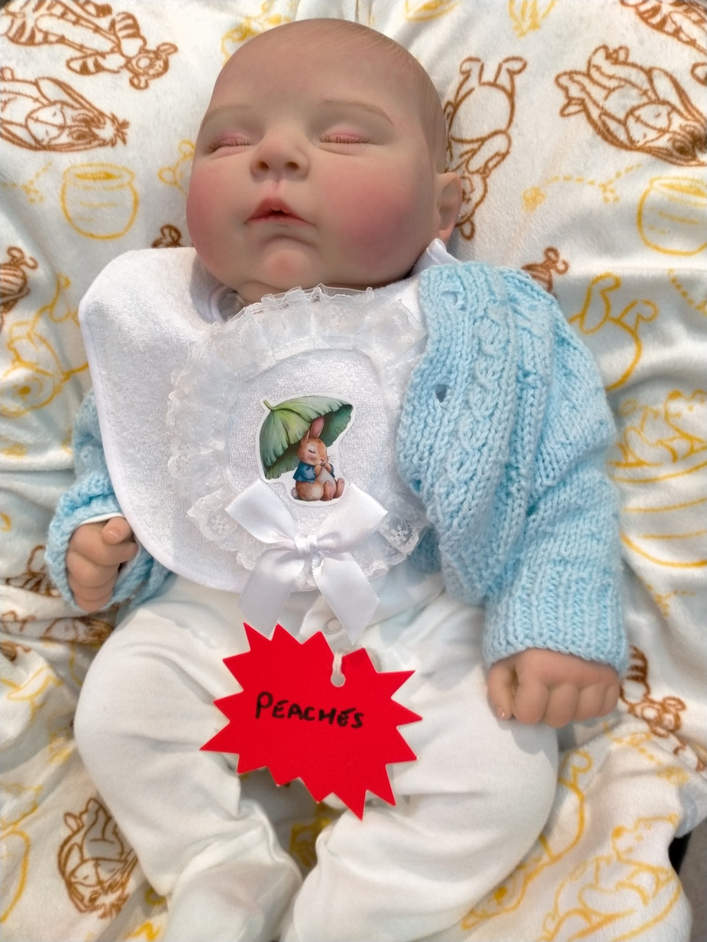 PEACHES By Cassie Brace reborn doll girl.