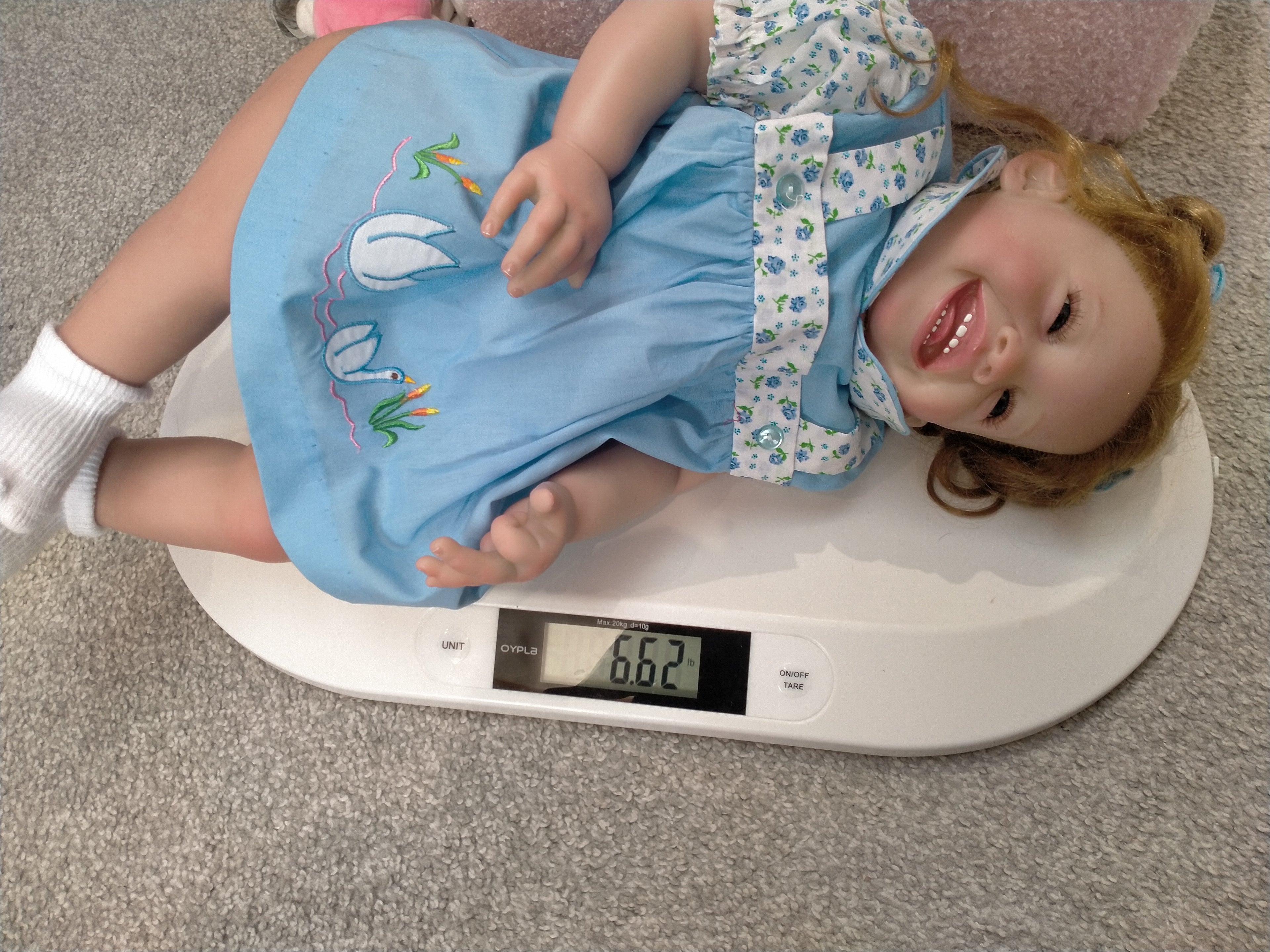 KELLY Beautiful reborn doll girl. Nicely Weighted