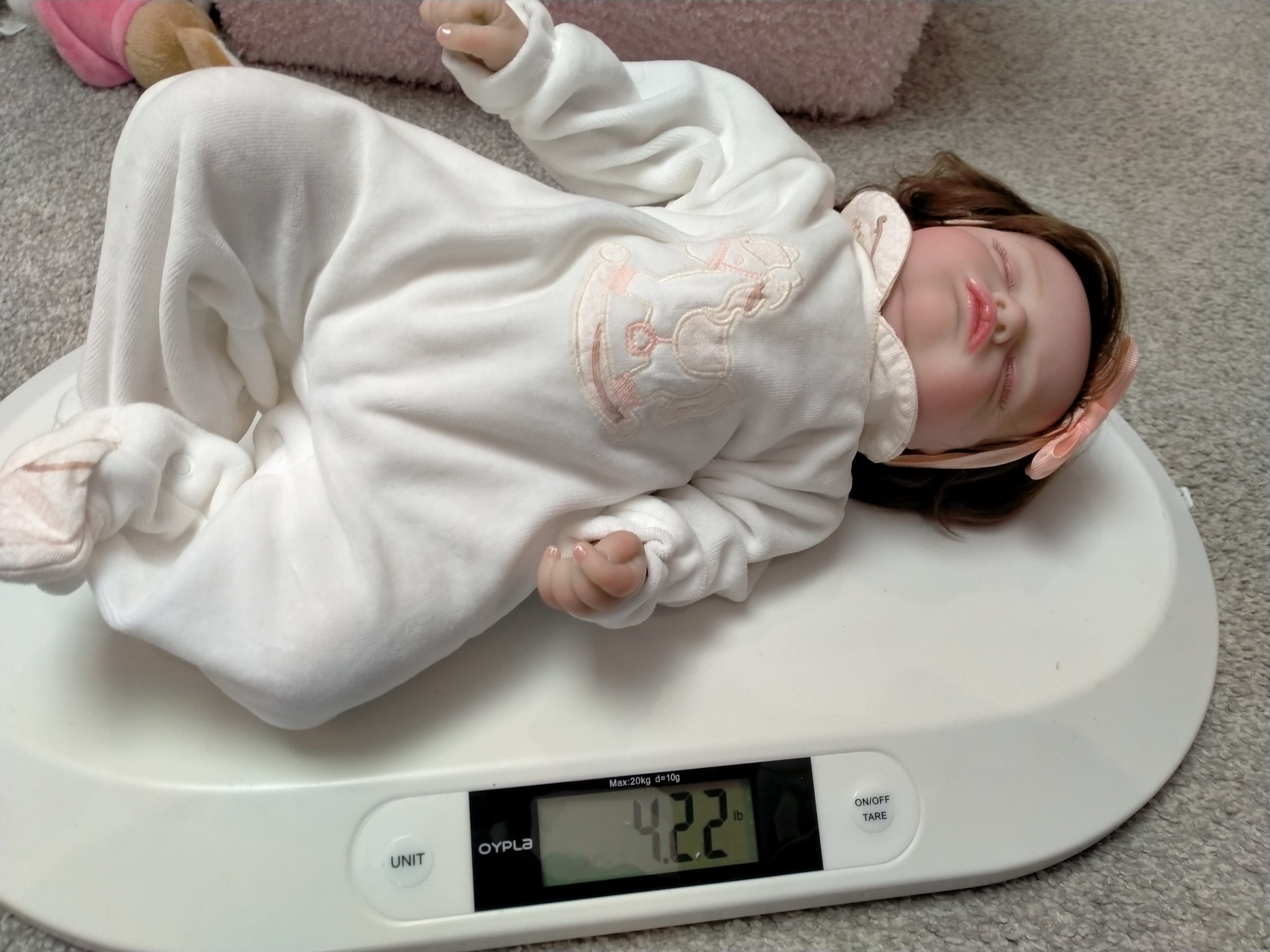 LUCI Beautiful reborn doll girl. Nicely Weighted
