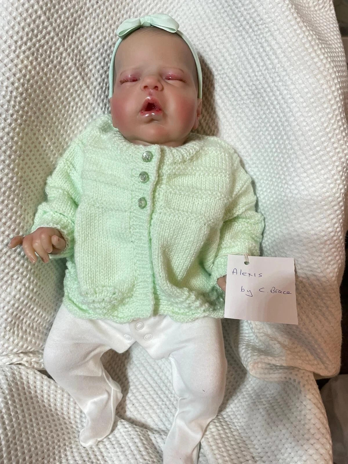 ALEXIS reborn Doll girl has Cassie Brace markings