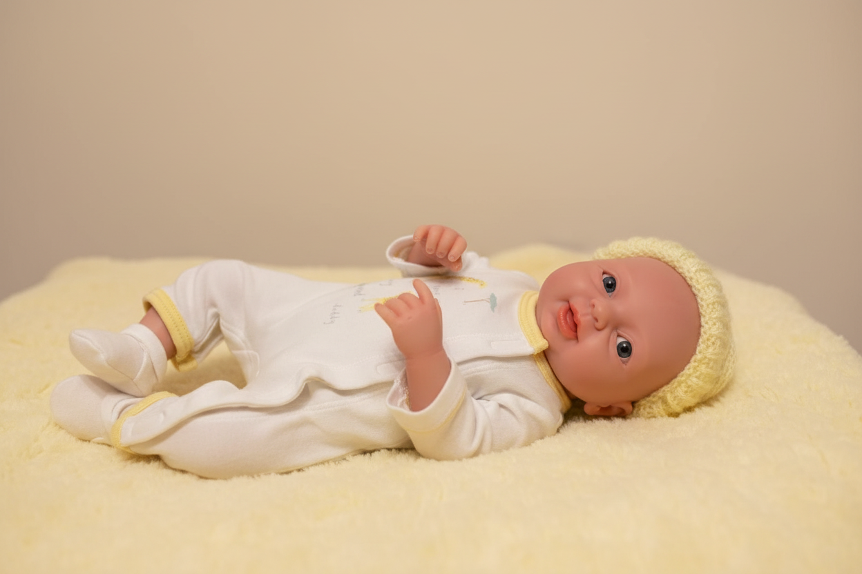 Ann-Marie on a soft blanket