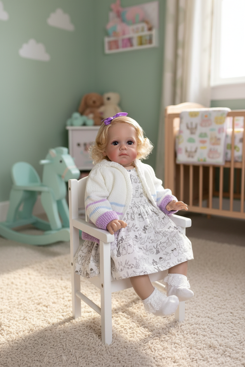 Ava in a chair