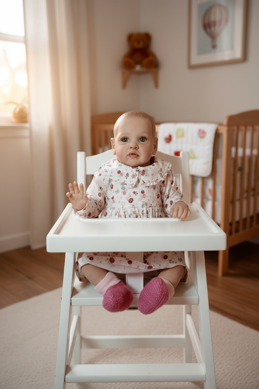 Chantal in highchair