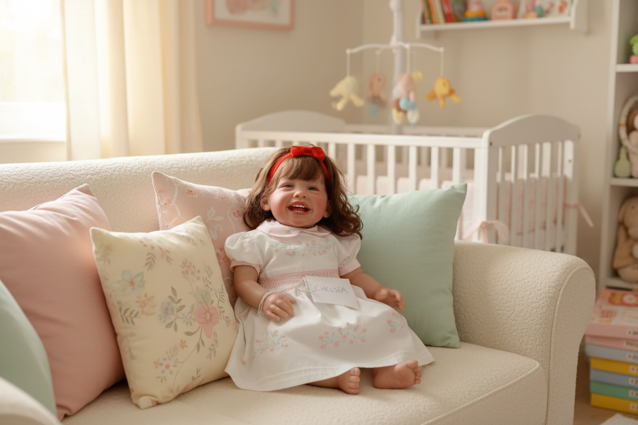 Chelsea on Settee