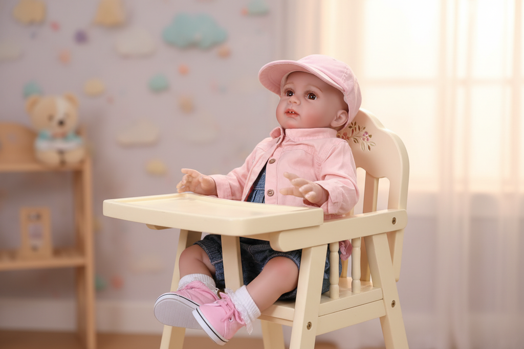 Ellie in high chair
