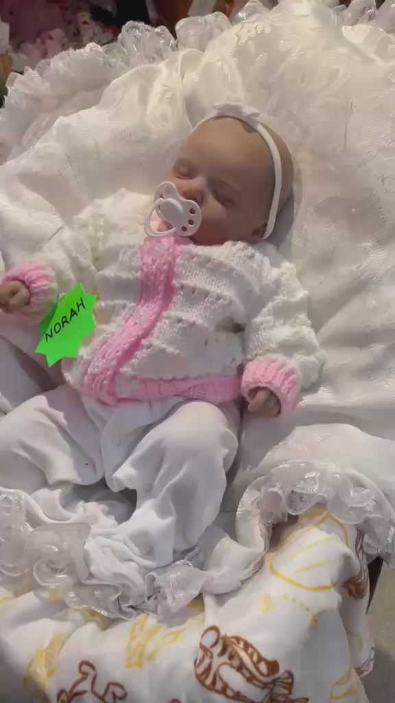 NORAH Sweet reborn doll girl Professionally weighted