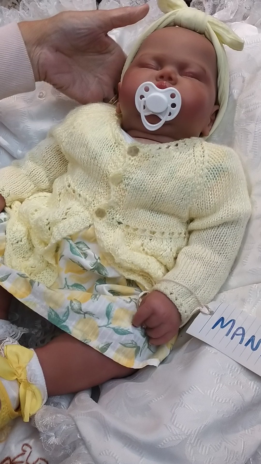 MANDY  Pretty reborn doll girl Pickle by Nikki Johnson Nicely weighted