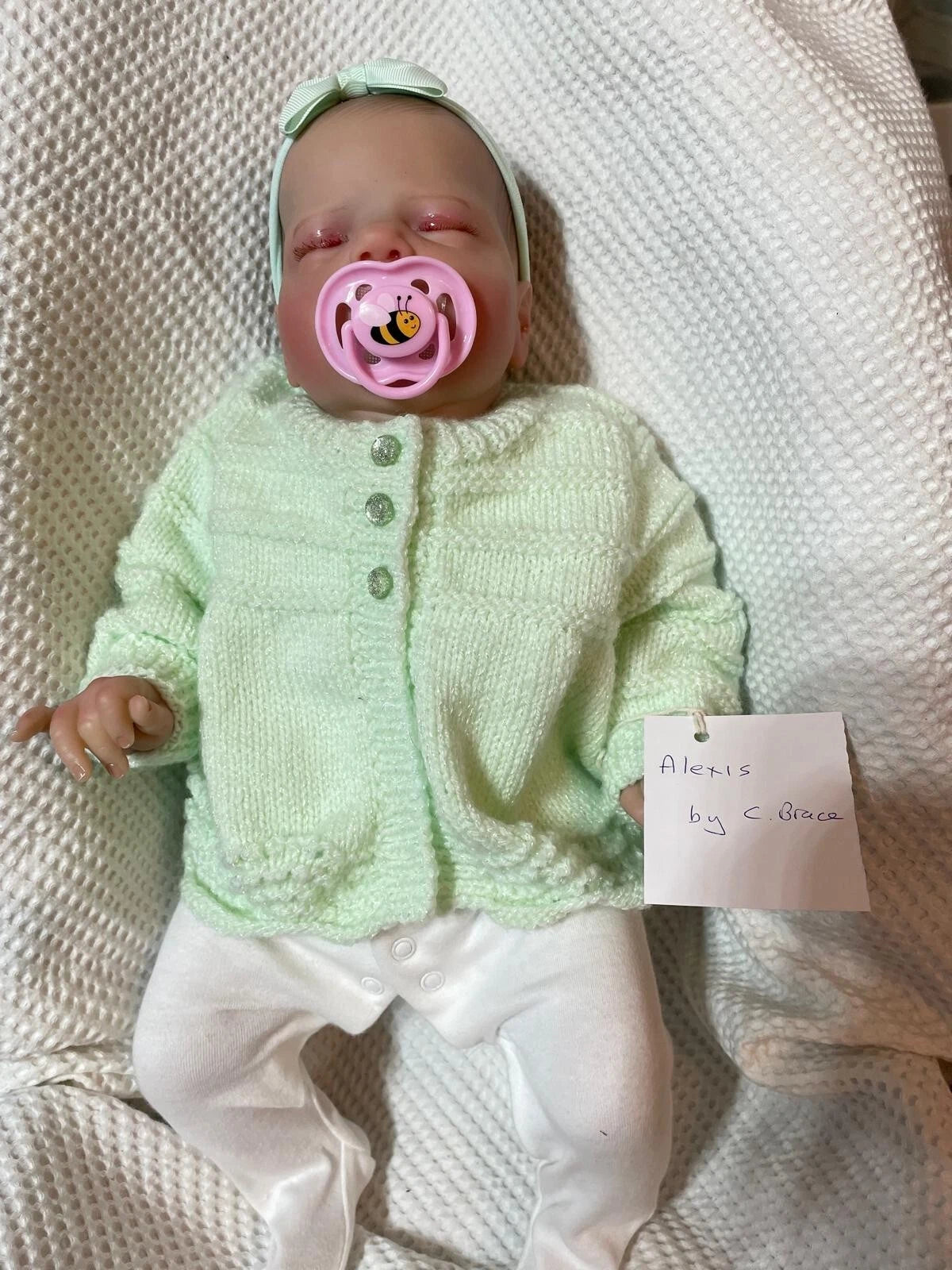 ALEXIS reborn Doll girl has Cassie Brace markings
