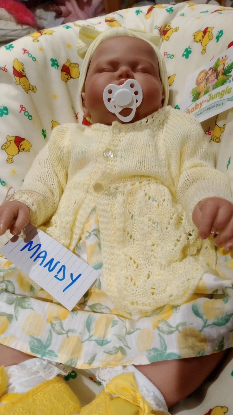 MANDY  Pretty reborn doll girl Pickle by Nikki Johnson Nicely weighted