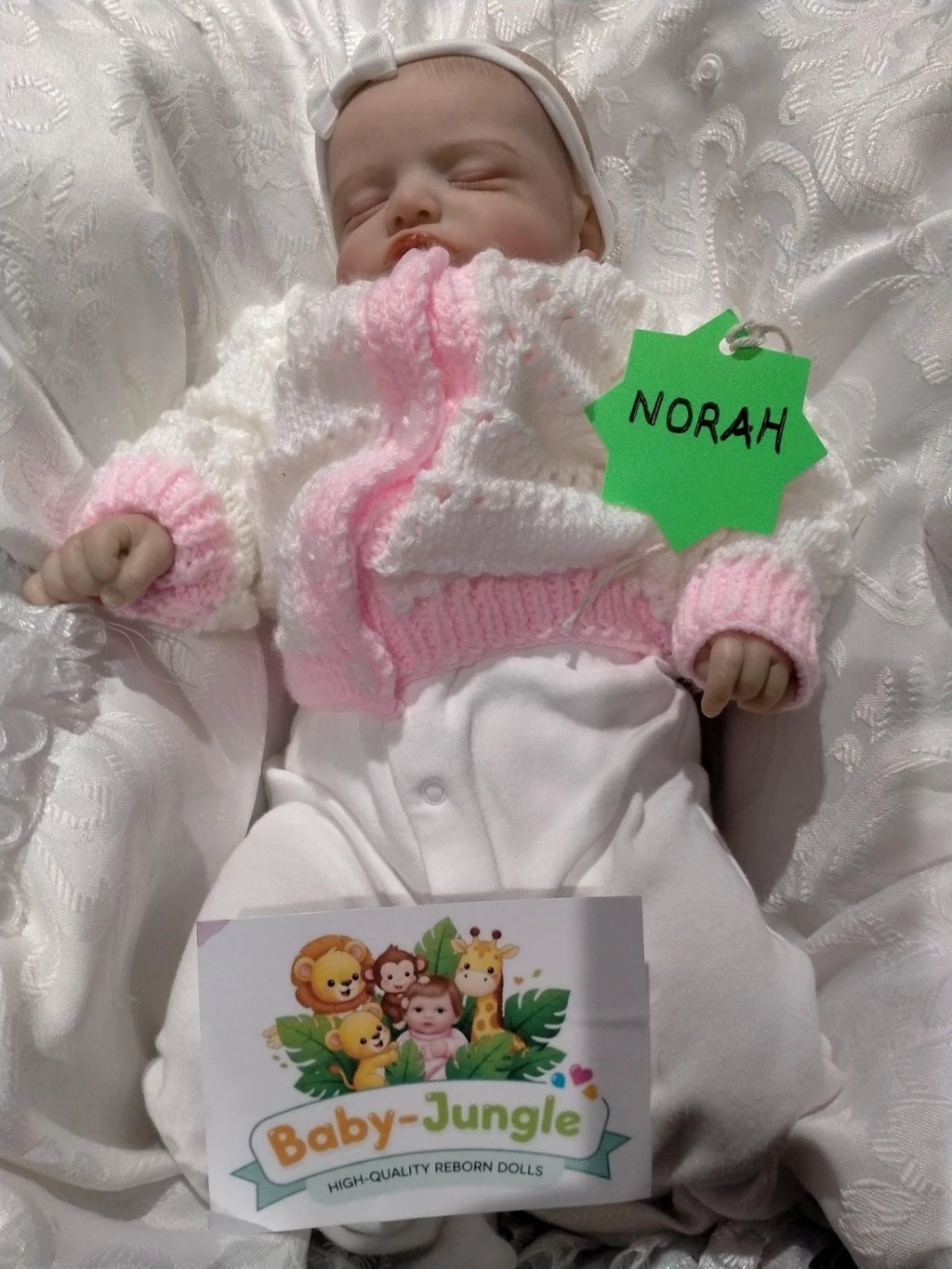 NORAH Sweet reborn doll girl Professionally weighted