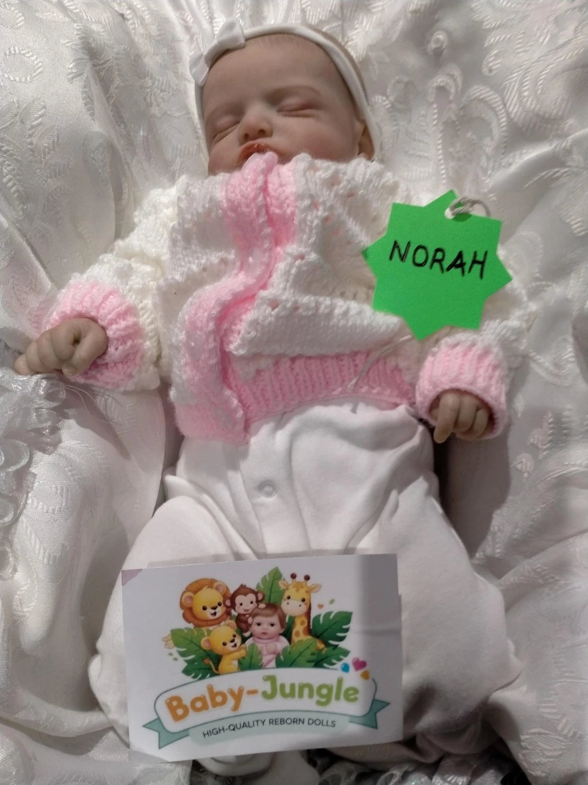 NORAH Sweet reborn doll girl Professionally weighted