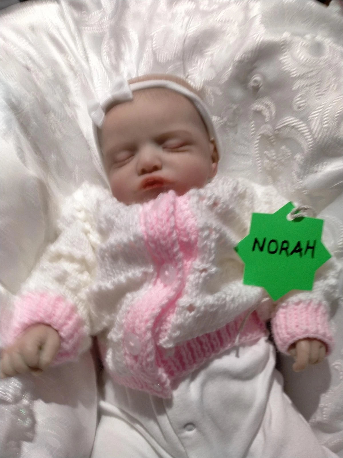 NORAH Sweet reborn doll girl Professionally weighted