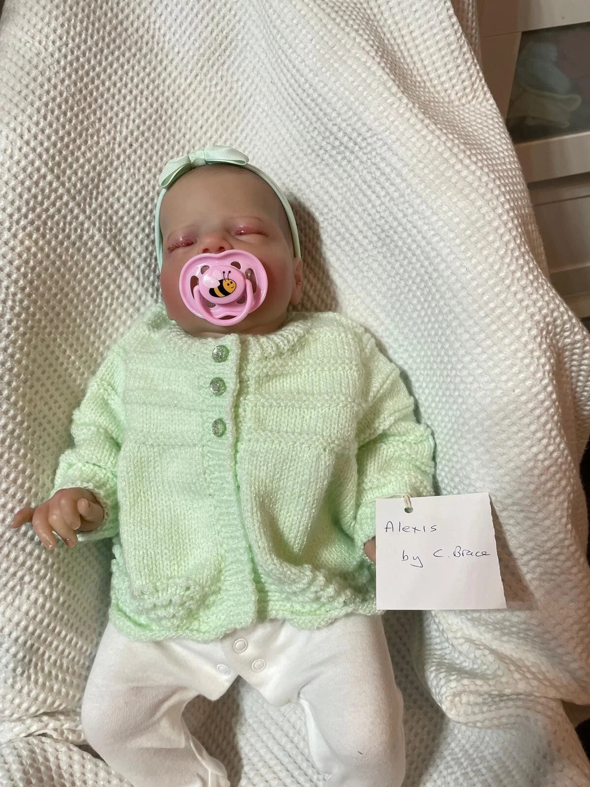 ALEXIS reborn Doll girl has Cassie Brace markings