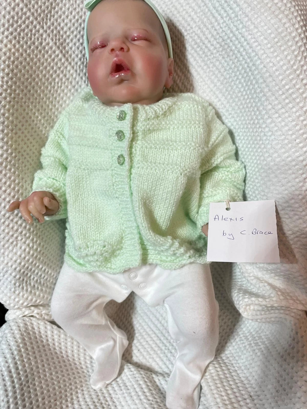ALEXIS reborn Doll girl has Cassie Brace markings