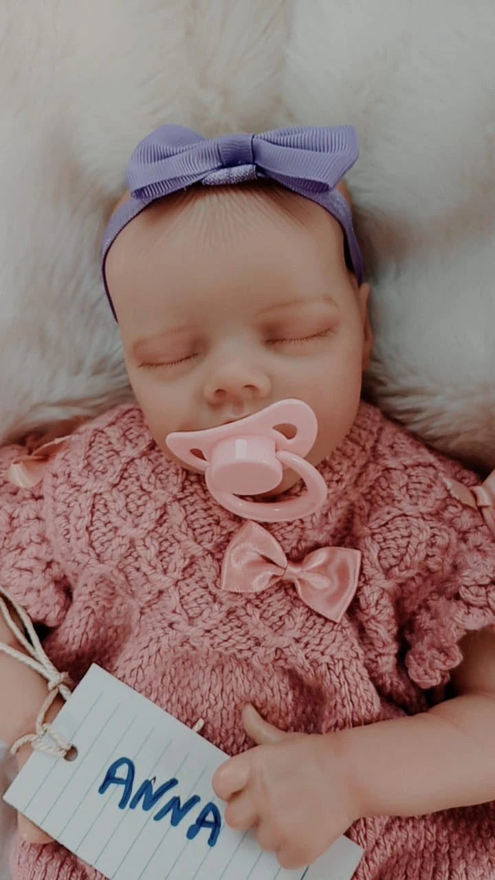 ANNA Pretty reborn Twin A doll girl. weighted to 4lbs 1.8kgs 16" 41cm