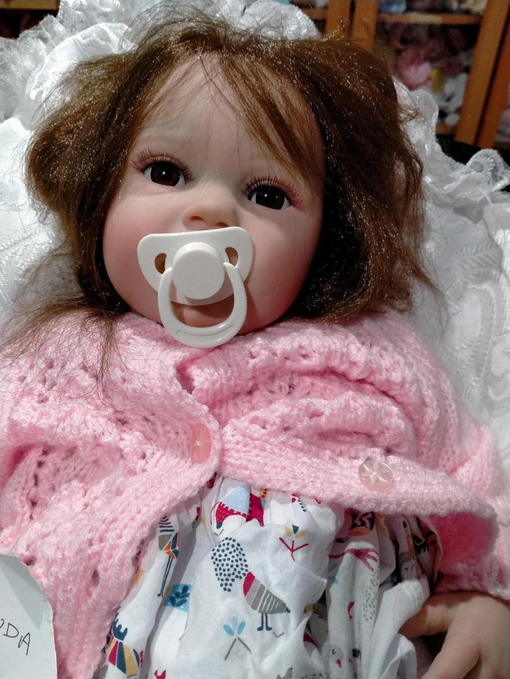 AMANDA Beautiful reborn baby girl with lovely locks of hair