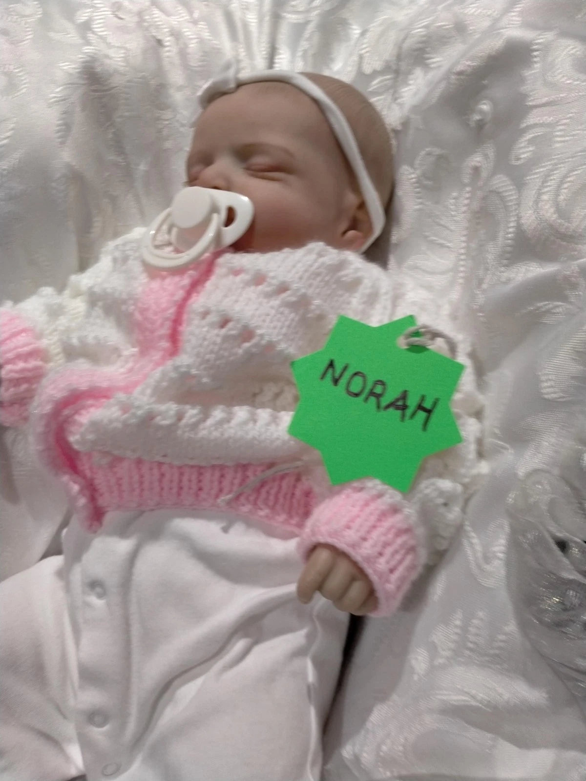 NORAH Sweet reborn doll girl Professionally weighted