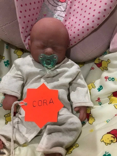 CORA ❤️Full body Platinum Silicone Girl 12" 31cm 2.68lbs 1.22kgs Hand painted❤️